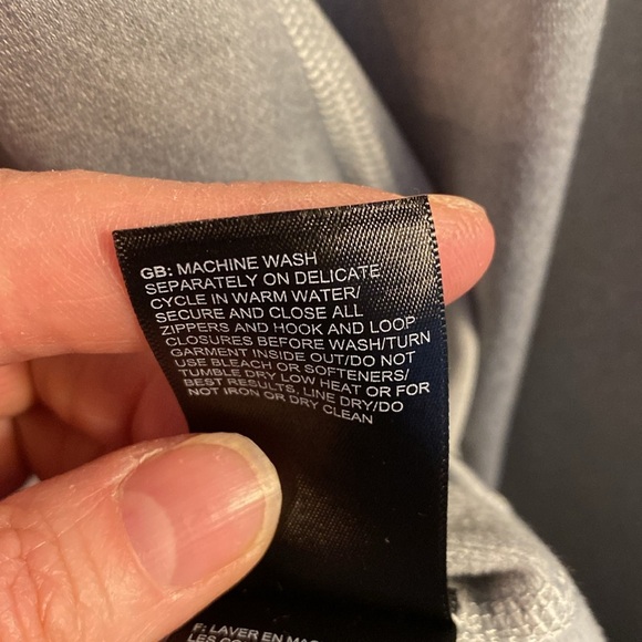 The North Face grey fleece lined quarter zip light long sleeve shirt jacket - Picture 7 of 9